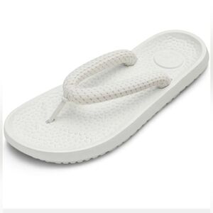 ALLBIRDS Sandals White Blizzard Sugar Zeffers Flip Flops Women's Size US 9.5 EUC
